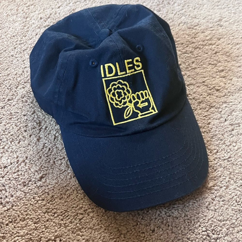 IDLES Navy Blue Cap with Yellow Embroidery